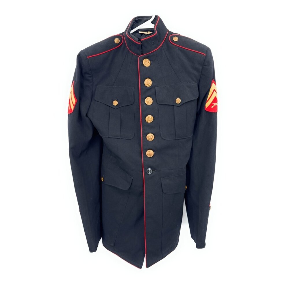 USMC U.S. Marine Corps Dress Blues Jacket, Enlisted Size 38XL‎